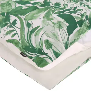 Duvet Cover Set GREENWOOD 155 x 220 cm Cotton Sateen Green