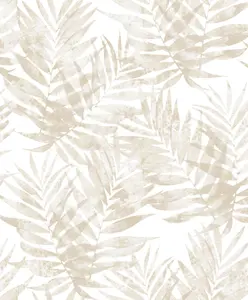 Galerie Organic Textures Beige Speckled Palm Textured Wallpaper