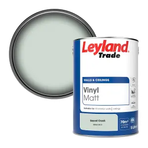 Leyland Trade Vinyl Matt Walls & Ceilings Emulsion Paint Secret Crush (PPG1135-3) 5L