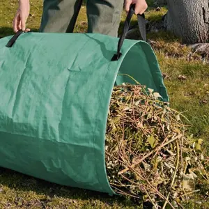 Garden Waste Bags 270L Refuse Grass Basket Leaves Sack Rubbish Bag