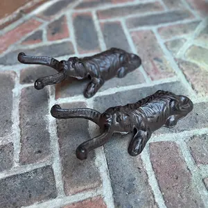 Set of 2 Cast Iron Dog Shape Garden & Patio Boot Jacks