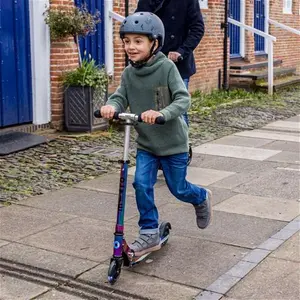 Micro Scooters Sprite LED Scooter With Light Up Wheels | 2 Wheeled Scooter For 5-13 Year Olds | Neochrome