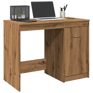 Berkfield Desk Artisan Oak 100x50x76 cm Engineered Wood