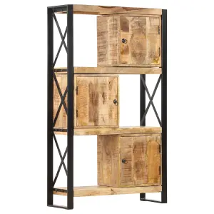 Berkfield Bookshelf 90x30x150 cm Solid Mango Wood