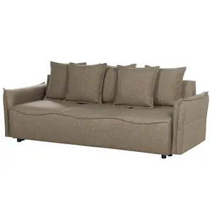 Beliani Modern Sofa Bed KRAMA Brown