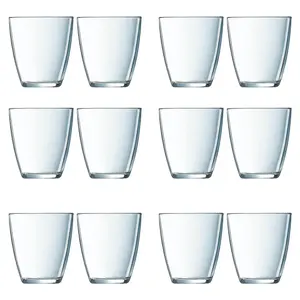 URBNLIVING 10cm Height Set of 12 Glassware Drinking Glass 310ml