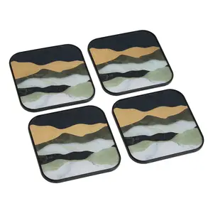 Interiors by Premier Celina Set Of Four Square Coasters