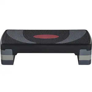 Yaheetech Adjustable Aerobic Stepper with Risers - Grey