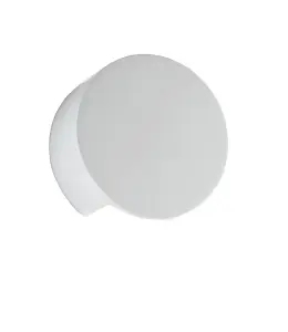 Luminosa LEIRON Plaster Wall Light White 15.5x7cm