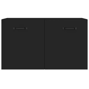 Berkfield Wall Cabinet Black 60x36.5x35 cm Engineered Wood