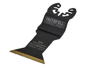 Faithfull - Multi-Functional Tool Bi-Metal Flush Cut TiN Coated Blade 45mm