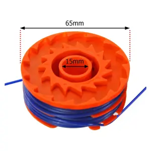 SPARES2GO Dual Strimmer Line Spool + Cover Cap Kit compatible with Qualcast GT25 GGT3503 GGT350A1 Trimmer