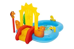 Bestway Wild West Play Centre Children's Paddling Pool with Slide for Outdoor Fun