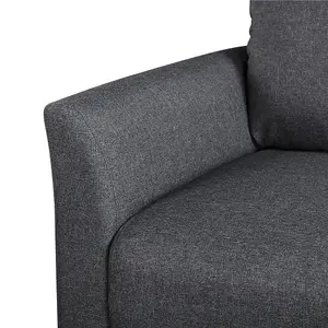 Yaheetech Dark Grey 2-Seater Linen Fabric Upholstered Sofa 191cm