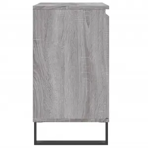 Berkfield Bathroom Cabinet Grey Sonoma 58x33x60 cm Engineered Wood