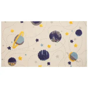 Cotton Kids Rug Galaxy Print 80 x 150 cm Multicolour LANGSA