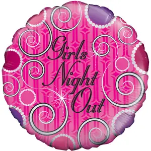 Oaktree 18 Inch Girls Night Out Balloon Pink/Purple (One Size)