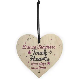 Red Ocean Gifts For Her Handmade Wooden Heart Thank You Dance Teacher Gift Birthday Friendship Sign