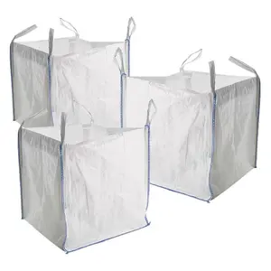 5 x Heavy Duty Builders 85 x 85 x 85cm FIBC Woven Material Jumbo Bulk Bags