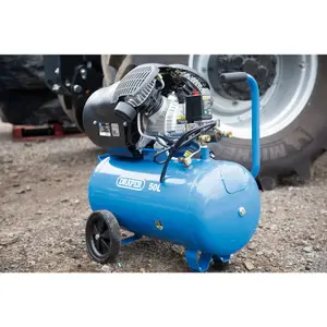 Draper  50L Direct Drive V-Twin Air Compressor, 2.2kW/3hp 29355