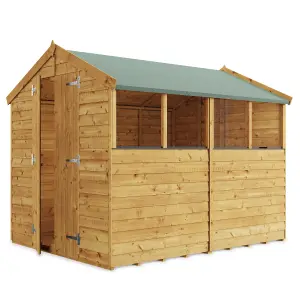 BillyOh Keeper Overlap Apex Wooden Shed - Pressure Treated - 8x6 - Windowed