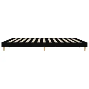 Berkfield Bed Frame Black 200x200 cm Engineered Wood