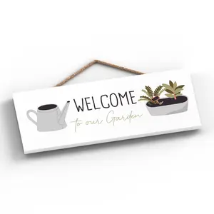 Garden Welcome To Our Garden Signs and Plaques