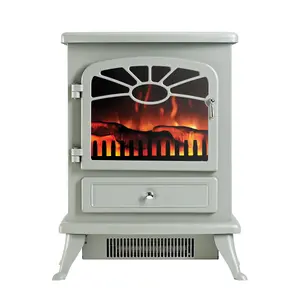 Focal Point ES 2000 1.8kW Matt Grey Electric Stove (H)540mm (W)430mm