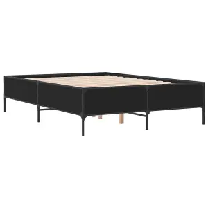 Berkfield Bed Frame without Mattress Black 140x200 cm