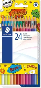 Staedtler 175 COCD24 Hexagonal Colouring Pencils (Pack of 24) Yellow box