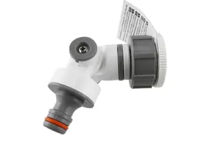 Garden Hose Connectors Fittings Universal Standard Hozelock Compatible White Multi-Angle Tap Connector