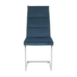 Bruno Upholstered Dining Chair Blue