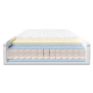 Upholstered Double Ottoman Storage Bed with Pocket Sprung & Memory Foam Mattress