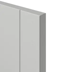 Tydeman Matt light grey Tongue & Groove Standard Clad on base panel (H)900mm (W)610mm