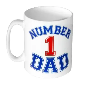 Pyramid International Number 1 Dad Mug White/Blue/Red (One Size)