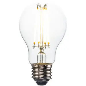 7W E27 LED Vintage Filament GLS Bulb - Warm White - Dimmable Clear Glass Lamp