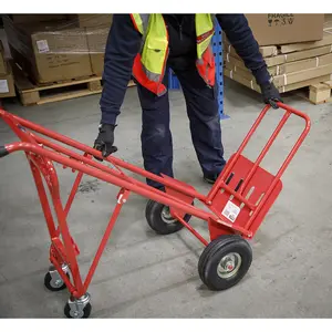 250kg Heavy Duty 3-in-1 Sack Truck with Pneumatic Tyres for Easy Transport