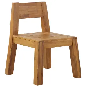 Garden Chair LIVORNO Acacia Wood Light Wood