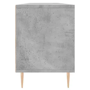 Berkfield TV Cabinet Concrete Grey 150x30x44.5 cm Engineered Wood