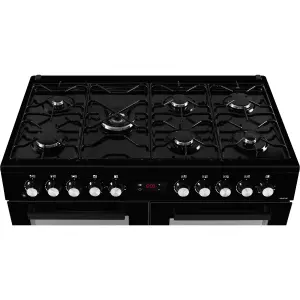 Beko KDVF100K Freestanding Electric Range cooker with Gas Hob - Black