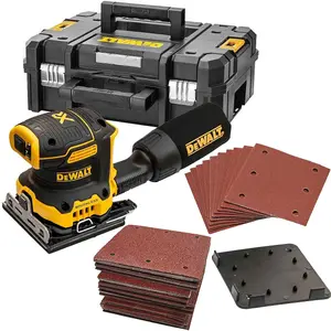 Dewalt DCW200N Cordless Brushless 18v XR 1/4 Sheet Palm Sander Tstak + 50 Sheets