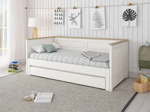 Heritage Day bed 2 white/oak (with Drawer)