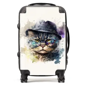 Selkirk Rex Cat Splashart Suitcase - Cabin