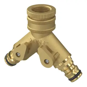 GoodHome 2-way hose pipe connector