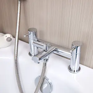 flode Runn Bath Shower Mixer - Chrome