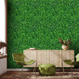 Simulation Green Grass Eucalyptus Indoor Outdoor Hedge Wall Panels Artificial Plant Wall Backdrop Decor 40 x 60cm