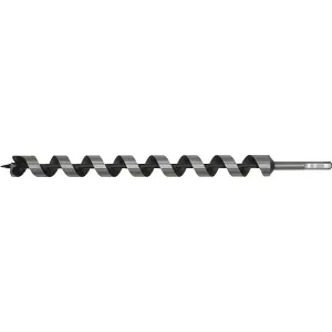 30mm x 465mm Hardened Auger Drill Bit with Hex Shank for Woodworking