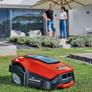 Einhell Robot Lawnmower 18V For Large Gardens FREELEXO 1200 LCD BT With Battery And Charger Station Power X-Change App Controlled