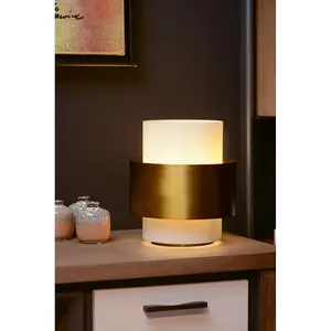 Lucide Firmin Classic Table Lamp 20cm - 1xE27 - Matt Gold, Brass