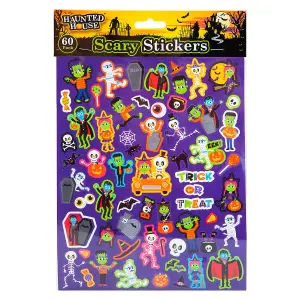 Halloween Stickers Pack of 60 Trick or Treat Party Pack of 60 MultiColour